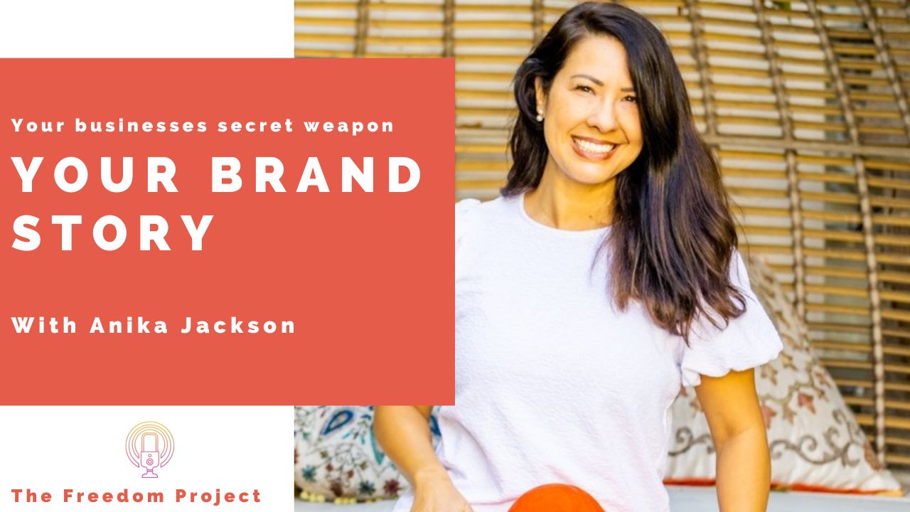 Talking About your brand story on the podcast with Anika